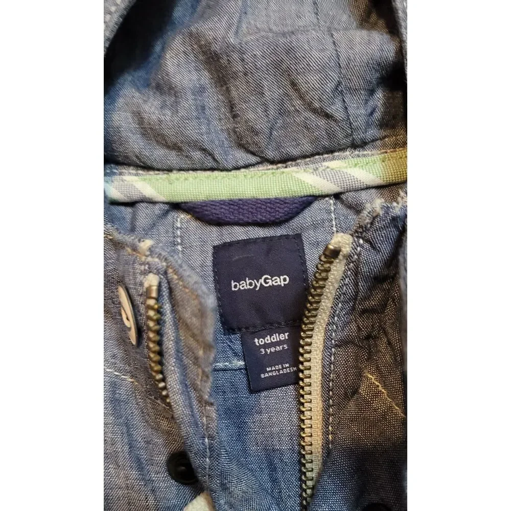 Gap Toddler Pull Over‎ Denim Jacket 3t
